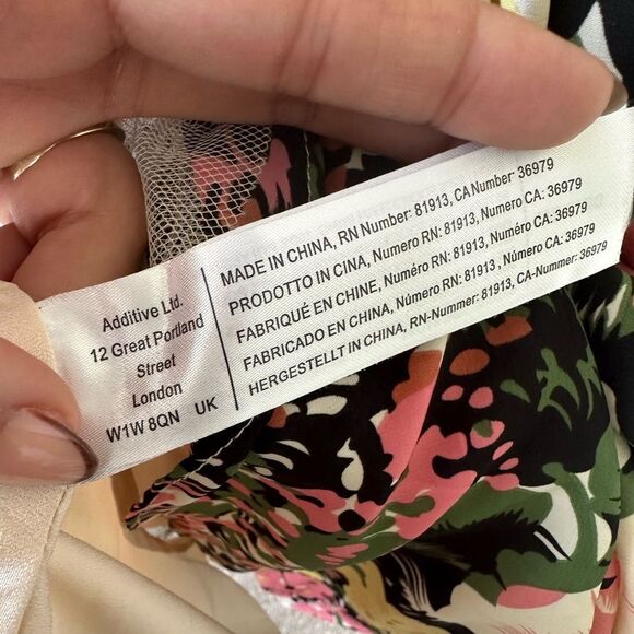 Darling Lulus Ashley Floral V Neck Bodice Fit Flare Skater Tulle Dress S - Picture 11 of 12